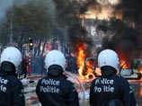 В Брюсселе акция против мер экономии закончилась беспорядками, в стычках с полицией пострадали не менее 15 человек