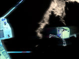 Спускаемый зонд Philae ("Филы"), запущенный с космического аппарата Rosetta, успешно приземлился на поверхности кометы 67P/Чурюмова-Герасименко, отрытую советскими учеными в 1969 году Спускаемый зонд Philae ("Филы"), запущенный с космического аппарата Rosetta, успешно приземлился на поверхности кометы 67P/Чурюмова-Герасименко, отрытую советскими учеными в 1969 году