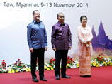 Еще до церемонии открытия российскому премьеру удалось встретиться с хозяином саммита, президентом Мьянмы Тейн Сейном