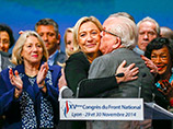 Лидер французских ультраправых Марин Ле Пен переизбрана на пост председателя оппозиционной партии Национальный фронт на безальтернативных выборах на съезде НФ в Лионе