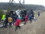 Автобус перевернулся в Липецкой области, есть жертвы