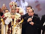Президент Египта впервые присутствовал на рождественской службе в Каире