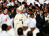На мессу Папы Римского в столице Шри-Ланки пришли более полумиллиона человек