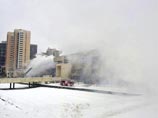 Подразделения пожарной охраны МЧС завершили работу на месте сильнейшего пожара в здании библиотеки ИНИОН