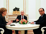 В Москве завершились обсуждения нового плана урегулирования ситуации на Донбассе между лидерами Германии, Франции и России Ангелой Меркель, Франсуа Олландом и Владимиром Путиным