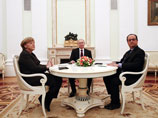 Переговоры в Москве с участием Путина, канцлера германии Ангелы Меркель и президента Франции Франсуа Олланда продлились свыше пяти часов