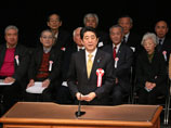Он заявил об этом на состоявшемся в Токио "Общенациональном митинге за возвращение северных территорий"