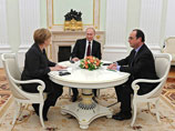 Лидеры Франции и Германии Франсуа Олланд и Ангела Меркель, совершившие накануне блиц-визит в Москву, оставили внешнеполитических экспертов для работы над новым планом мирного урегулирования на Украине