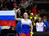 Кузнецова и Шарапова выиграли свои встречи за сборную России в матче Кубка Федерации Кузнецова и Шарапова выиграли свои встречи за сборную России в матче Кубка Федерации