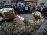 Призывники в украинскую армию на одном из призывных пунктов в Киеве, 29 января 2015 года Призывники в украинскую армию на одном из призывных пунктов в Киеве, 29 января 2015 года