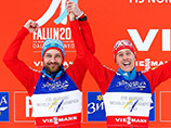 Российские лыжники выиграли серебро в командном спринте на чемпионате мира 
