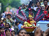 Вайшнавы отмечают "бенгальский Новый год"