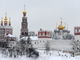 В Москве горит колокольня Новодевичьего монастыря