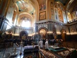 На прощание с писателем Валентином Распутиным в храме Христа Спасителя приехал президент На прощание с писателем Валентином Распутиным в храме Христа Спасителя приехал президент