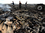 Место крушения самолета Боинг-777 в Донецкой области, 17 июля 2014 года