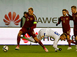 Сборная России по футболу не смогла забить ни одного мяча в ворота национальной команды Казахстана в ходе товарищеского матча