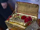 Ковчег с мощами Георгия Победоносца доставлен в московский храм на Поклонной горе