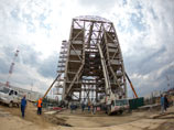 Строительство космодрома "Восточный", май 2015 года