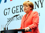 По словам канцлера ФРГ Ангелы Меркель, которая ранее назвала поведение России одной из основных тем повестки дня, участники "семерки" рассчитывают на продолжение дипломатического урегулирования ситуации