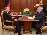 Владимир Путин и Василий Голубев, октябрь 2014 года