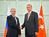 Президент России Владимир Путин (слева) и президент Турции Реджеп Тайип Эрдоган, 13 июня 2015 года