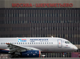 Самолет "Сухой" (Sukhoi Superjet 100) авиакомпании "Аэрофлот" после посадки в международном аэропорту Шереметьево в апреле этого года