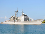 Ракетный крейсер ВМС США Chancellorsville, оснащенный многоцелевой системой слежения и наведения Aegis, прибыл сегодня на американскую военно-морскую базу Йокосука