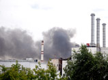 В Москве загорелся бывший завод ЗИЛ