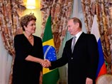 С Президентом Федеративной Республики Бразилия Дилмой Роуссефф, 8 июля 2015 года