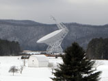 Один из телескопов Green Bank, расположен в северном полушарии, в американском штате Западная Вирджиния