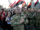 Акция под названием "Долой власть предателей!" началась на Майдане около семи часов вечера по местному времени
