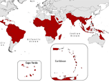 В целом лихорадка Денге распространена в тропических и субтропических районах и встречается в странах Южной и Юго-Восточной Азии, Океании, Африки, бассейна Карибского моря