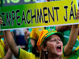 В городах Бразилии прошли массовые акции протеста против действующего президента страны Дилмы Русеф