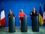 В состоявшихся накануне в Берлине переговорах лидеров Украины, Германии и Франции журналисты усмотрели подготовку к встрече в "нормандском формате" В состоявшихся накануне в Берлине переговорах лидеров Украины, Германии и Франции журналисты усмотрели подготовку к встрече в "нормандском формате"