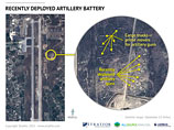 Ранее в западных СМИ появилась информация о том, что Россия наращивает военное присутствие в Сирии. Спутниковый снимок Авиабазы в Латакии, Сирия. 15 сентября 2015 года