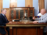 Владимир Путин и Юрий Лужков,2010 год