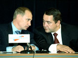 Владимир Путин и Михаил Лесин, 7 ноября 1999 года