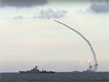 Запуск крылатых ракет Калибр-НК из акватории Каспийского моря, 20 ноября 2015 года