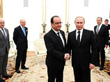 Президент РФ обсудил с главой Франции Франсуа Олландом, прибывшим в Москву, совместную борьбу с терроризмом