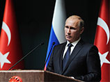 Президент России Владимир Путин на пресс-конференции в Анкаре. 2014 год.