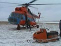 Вертолет с пострадавшими во время взрыва на месторождении "Газпрома" вылетел в Салехард