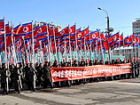 В Северной Корее накануне проходили митинги в поддержку водородной бомбы