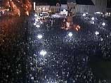 Объединенные силы сербской демократической оппозиции провели грандиозный митинг в поддержку своего кандидата - Воислова Койстуницы