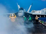 В составе авиагруппы корабля около 80 единиц, в том числе истребители-бомбардировщики F/A-18 Hornet, палубные самолеты EA-6 Prowler и E-2 Hawkeye