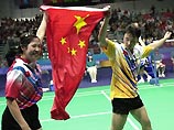 Пара из Китая выиграла золото в бадминтоне