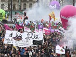 9 апреля во Франции проходит общенациональная протестная акция, всего по стране около 200 демонстраций