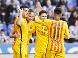 Футболисты каталонской "Барселоны" со счетом 8:0 разгромили "Депортиво" в матче 34-го тура чемпионата Испании