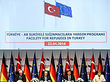 Глава Евросовета Дональд Туск на пресс-конференции после встречи с канцлером Германии Ангелой Меркель похвалил Анкару за ее работу с людьми, спасающимися от войны на Ближнем Востоке