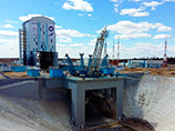 Ракета-носитель "Союз 2.1а", запущенная 28 апреля с космодрома "Восточный" в Амурской области, сорвала защиту кабины стартового стола Ракета-носитель "Союз 2.1а", запущенная 28 апреля с космодрома "Восточный" в Амурской области, сорвала защиту кабины стартового стола