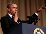 Закончил свою речь американский президент, бросив микрофон на пол: "Обама уходит"